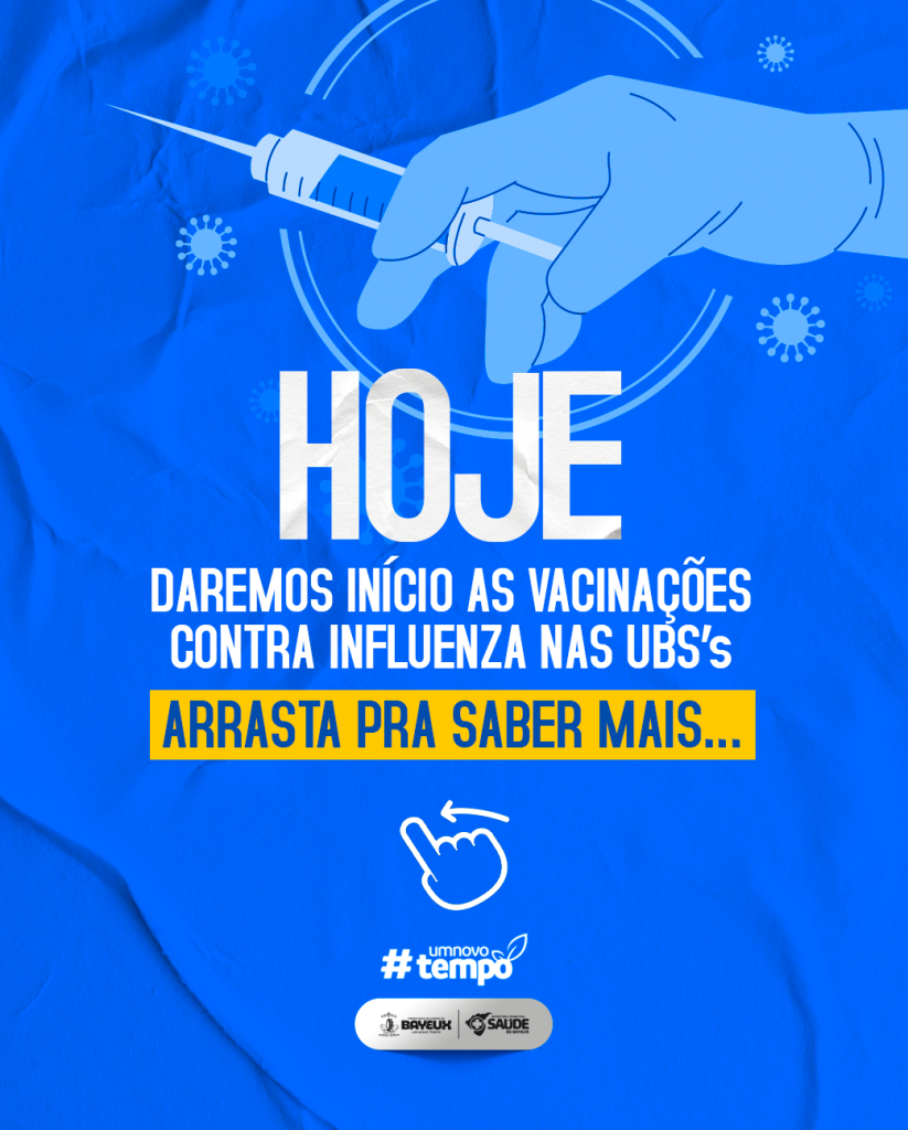 Campanha De Vacina O Contra A Gripe Influenza Come A No Munic Pio De