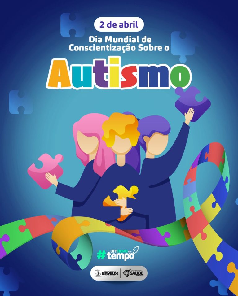 Dia Municipal de Conscientização do Autismo – Bayeux oferece diversos serviços para pessoas com autismo nas Secretarias de Saúde, Educação e Ação Social