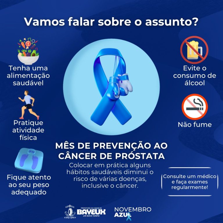 Novembro azul: Mês mundial de combate ao câncer de próstata