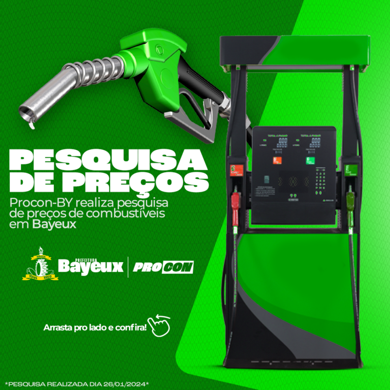 Pesquisa do Procon de Bayeux aponta variação de R$ 0,10 no preço da gasolina