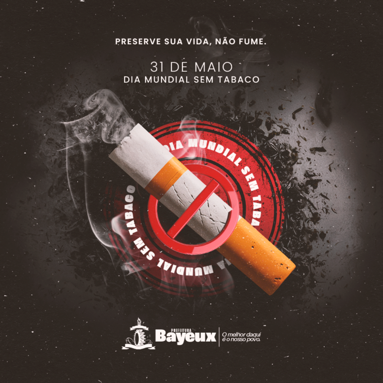 Dia Mundial sem Tabaco: saiba onde encontrar ajuda na rede de saúde de Bayeux