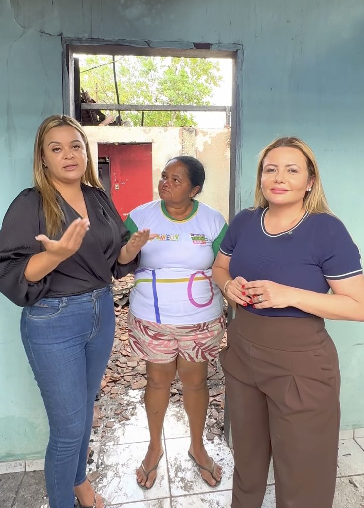 Prefeitura de Bayeux presta assistência a família que perdeu a casa em incêndio