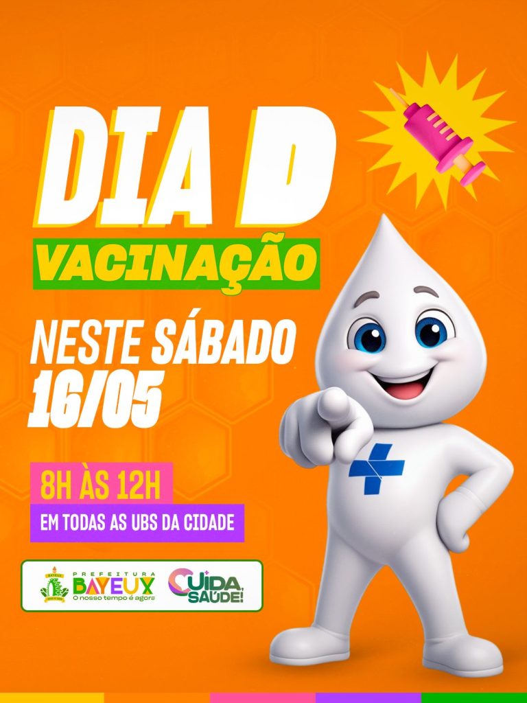 Prefeitura de Bayeux realiza Dia D de Multivacinação neste sábado