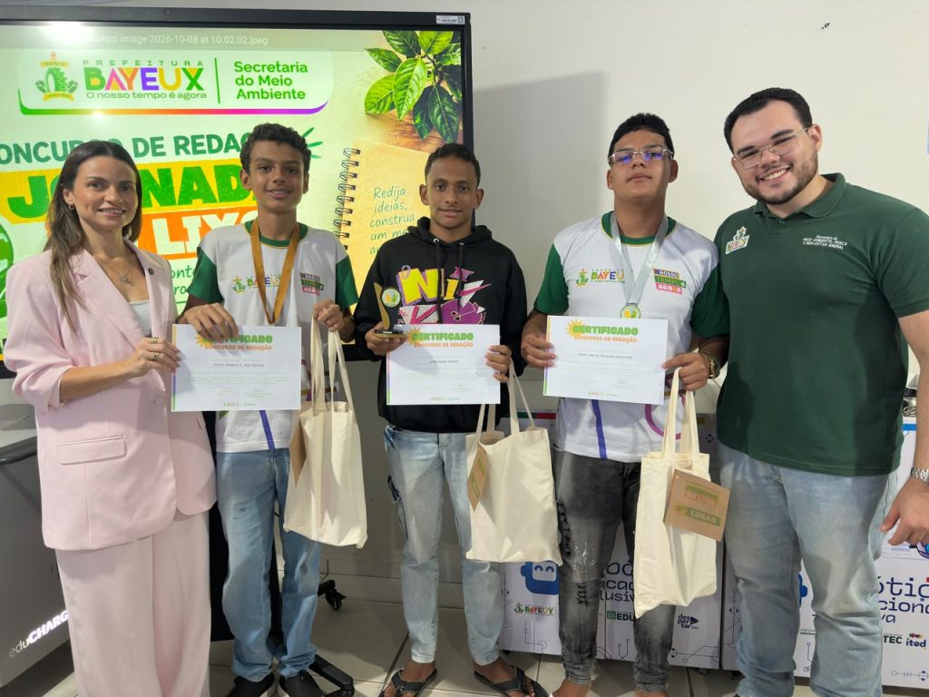 Jornada do Lixo: projeto desenvolvido pela Secretaria de Meio Ambiente leva educação ambiental para rede municipal de ensino de Bayeux