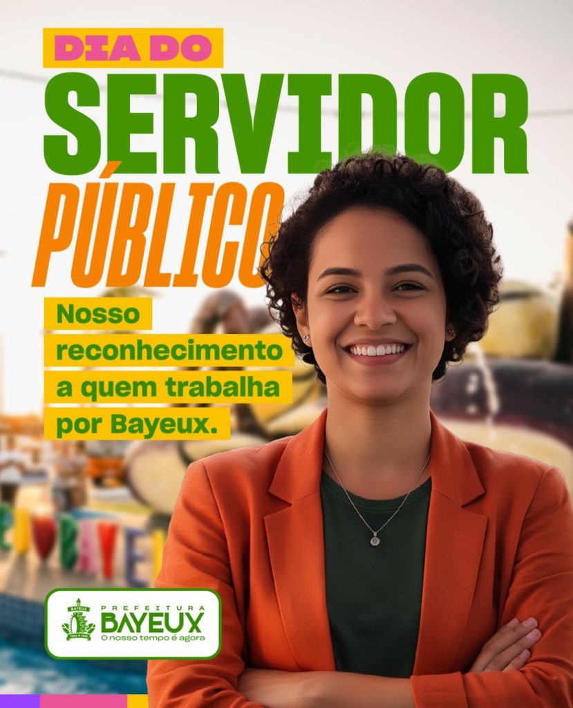 Prefeitura de Bayeux transfere ponto facultativo do Dia do Servidor Público para 30 de outubro